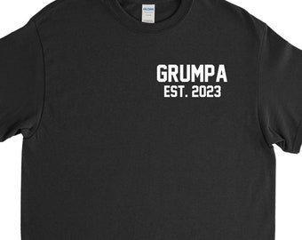 Grumpa Shirt, Grumpa 2023, Grumpa Gift, Custom Grumpa Tee, Grumpa Fathers Day, Fathers Day Gift, Gift for Him