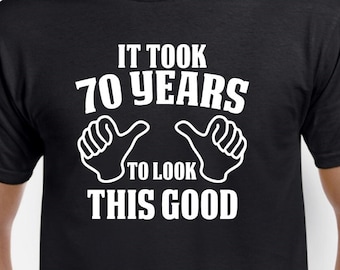 70th Birthday Gift - 70th Birthday Shirt - Gift for Him - Birthday Party Shirt