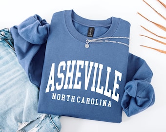 Asheville Sweatshirt, Asheville North Carolina, Asheville Gift, Crewneck Sweatshirt, Travel Sweatshirt, Gift for Her