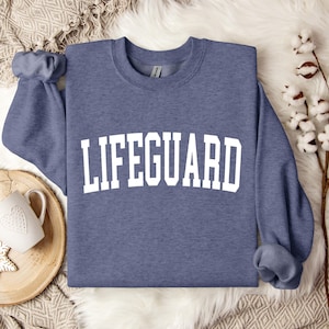 Lifeguard Sweatshirt, Lifeguard Gift, Lifeguard Pullover, Crewneck Sweatshirt