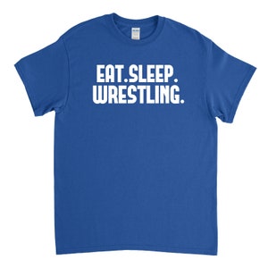 Wrestling Shirt Eat Sleep Wrestling Shirt Wrestling Gift image 4