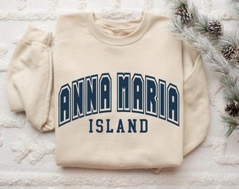 Anna Maria Island Florida, Anna Maria Island Sweatshirt, Gift for Her, Travel Sweatshirt, Crewneck Sweatshirt