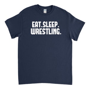 Wrestling Shirt Eat Sleep Wrestling Shirt Wrestling Gift image 3