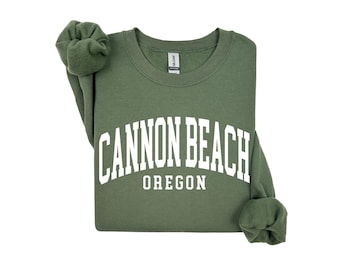 Cannon Beach Sweatshirt, Cannon Beach Oregon, Crewneck Sweatshirt, Gift for Her, Travel Sweatshirt