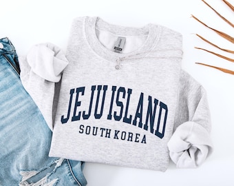 Jeju Island Sweatshirt, Jeju Island South Korea, Jeju Island Vacation, Trip Sweatshirt, Travel Sweatshirt, Gift for Her, Jeju Island T Shirt