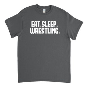 Wrestling Shirt Eat Sleep Wrestling Shirt Wrestling Gift image 2