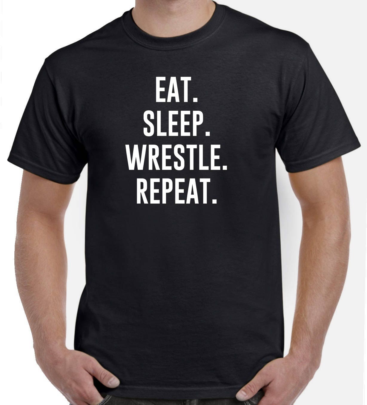 Eat Sleep Wrestle Repeat Wrestler Shirt Wrestling Shirt | Etsy