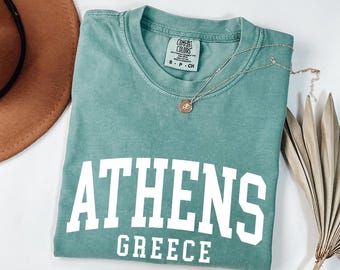 Athens Greece, Athens Gift, Athens Shirt, Trendy Travel, Comfort Colors®