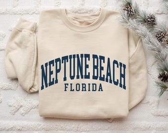 Neptune Beach Florida, Neptune Beach Sweatshirt, Neptune Beach Gift, Crewneck Sweatshirt