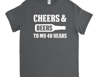 40th Birthday Gift for Him, 40th Birthday Party, 40th Birthday Shirt, Turning 40, Over the Hill, 40 Years Old