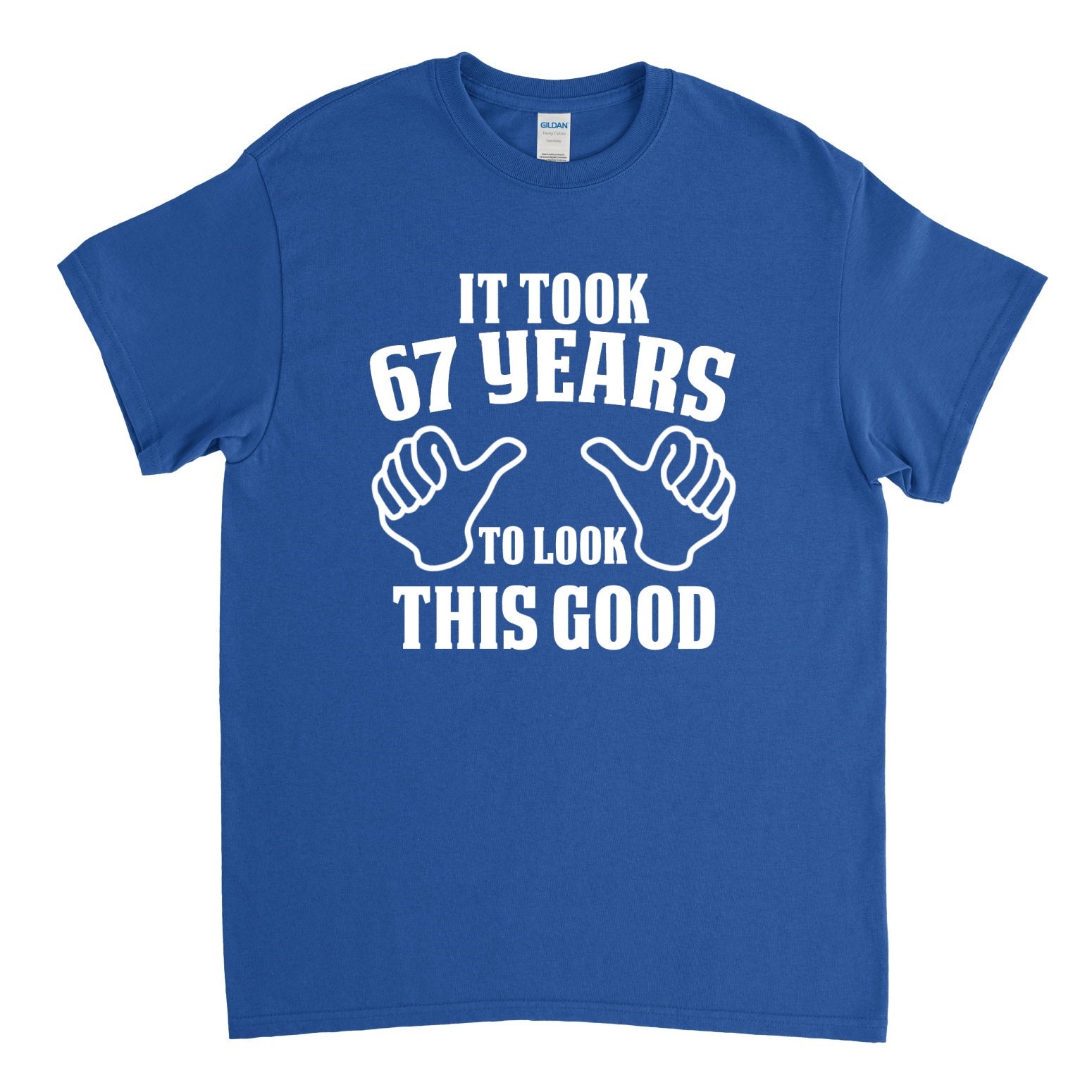 67th Birthday Shirt For Men – Classic Retro 1958 Vintage Tee | Custom Year & Color - View #3