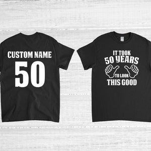 50th Birthday Shirt, 50 Years Old, 50th Birthday Gift, 50th Birthday Party, Personalized Name
