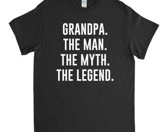 Grandfather Shirt - Grandfather Gift - The Man The Myth The Legend - Gift for Grandpa