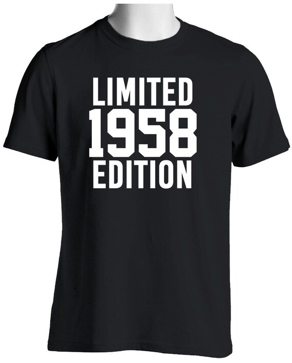 Flowers 1958-61st Birthday Womens Funny T-Shirt 61 Year Old Present Gift
