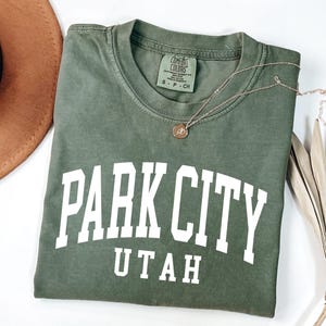 Park City Shirt, Park City Utah, Travel Shirt, Park City Vacation, Gift for Her, Park City T Shirt, Comfort Colors®