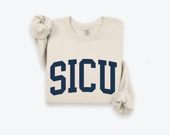 Sudadera Sicu, Regalo Sicu, Enfermera Sicu, Jersey Sicu, Sudadera Crewneck, Icu Quirúrgica