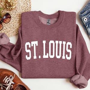 St Louis Sweatshirt, St Louis Missouri, St Louis Pullover, St Louis Gift, Crewneck Sweatshirt