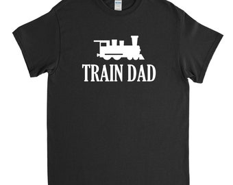Train Dad, Train Shirt, Train Lover, Train Engineer, Model Railroad, Railfan Gift