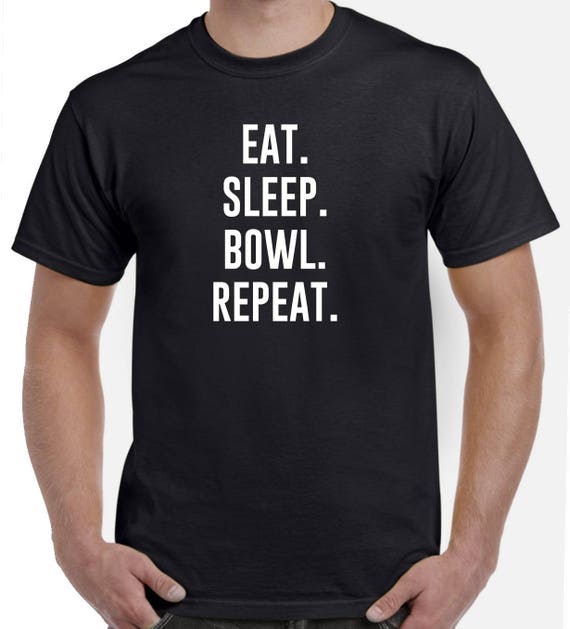 Eat Sleep Bowl Repeat T Shirt Bowling Player Gift All Colours Tee Womens T-Shirt
