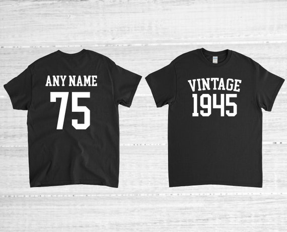 75th Birthday Shirt Funny 75th Birthday Vintage 1945 75th | Etsy