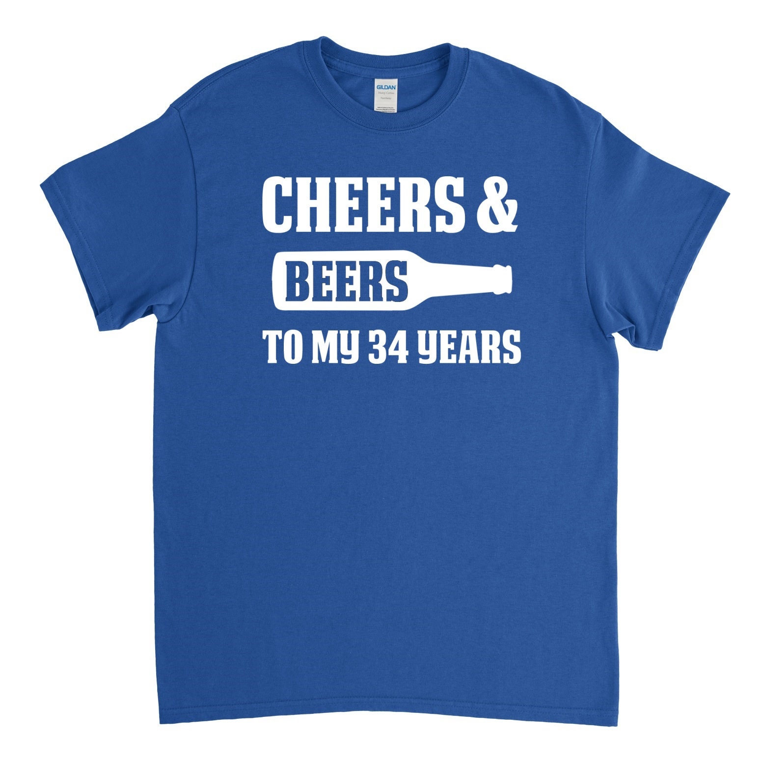 Maglietta Uomo 'Salute E Birra Per I Miei 54 Anni' – Cheers And Beers – Idea Regalo 54° Compleanno – T-shirt Vintage Anno 1970 – 100% Cotone – Nero Profondo Taglia L