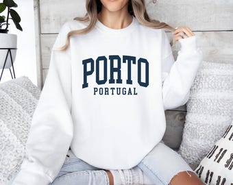 Porto Sweatshirt, Porto Portugal, Crewneck Sweatshirt, Trendy Travel