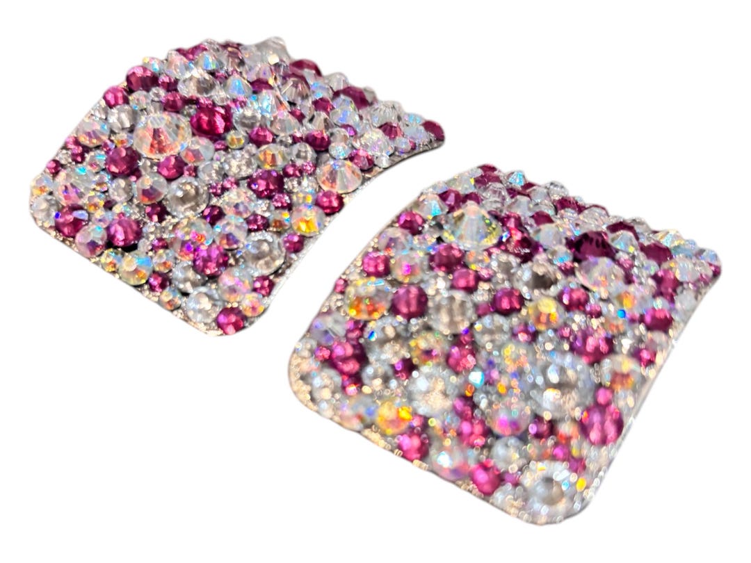 Irish Hard Shoe Buckles - Mini Square - AB Diamante main image 0
