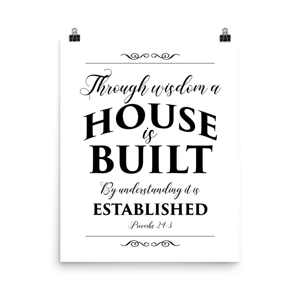 Housewarming Gift Christian art Bible Verse Wall Art Etsy