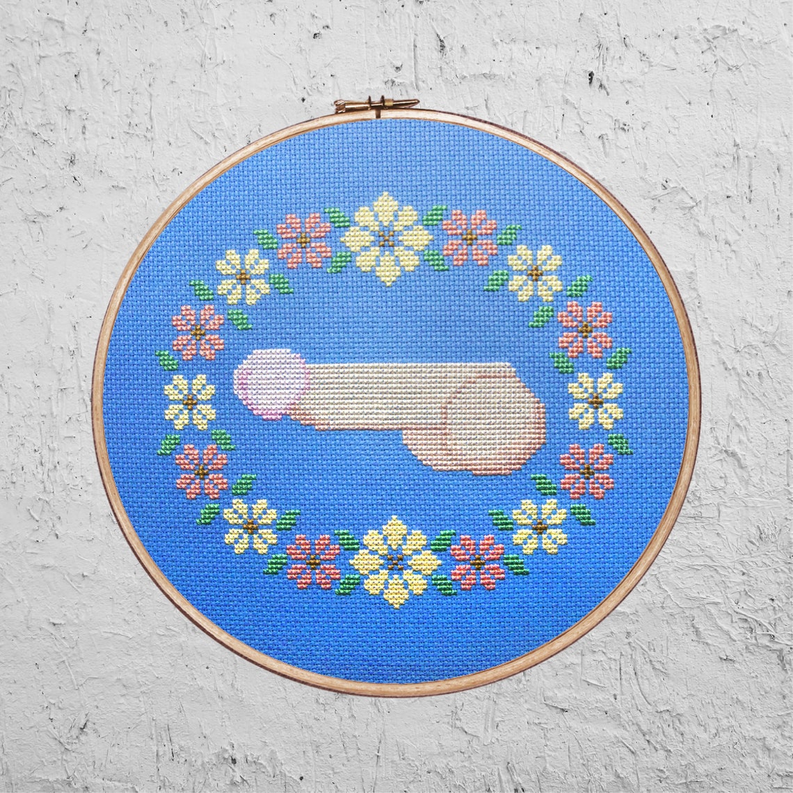 Floral Penis - NSFW - Modern Cross Stitch PDF - Instant Download - Etsy