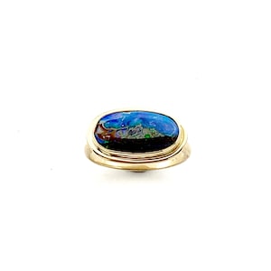 Australian Opal 14k Gold Ring