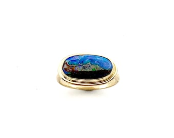 Australian Opal 14k Gold Ring
