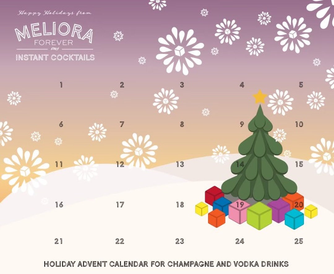 Advent Calendar for Champagne, Wine, or Vodka Lovers Etsy