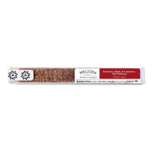 May include: A clear plastic tube containing eight brown cubes of instant cocktail mix. The label reads "MELIORA FOREVER INSTANT COCKTAILS" and lists the flavor as "Rosemary, Maple, & Cinnamon Old Fashioned". The tube is 38 grams.