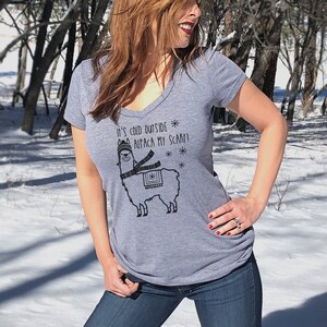 It&#39;s Cold Outside Alpaca My Scarf Shirt, Christmas Alpaca shirt, LLama Christmas Shirt, Gift For Her, Funny Alpaca shirt, Alpaca Sweater