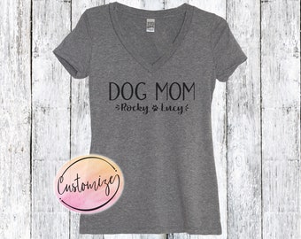 Custom Dog Mom Shirt, Personalized Fur Mom Shirt, Mothers Day Gift Dog Mom, Custom Dog Mama Tee, Personalized Dog Mom Gift, Fur Mama