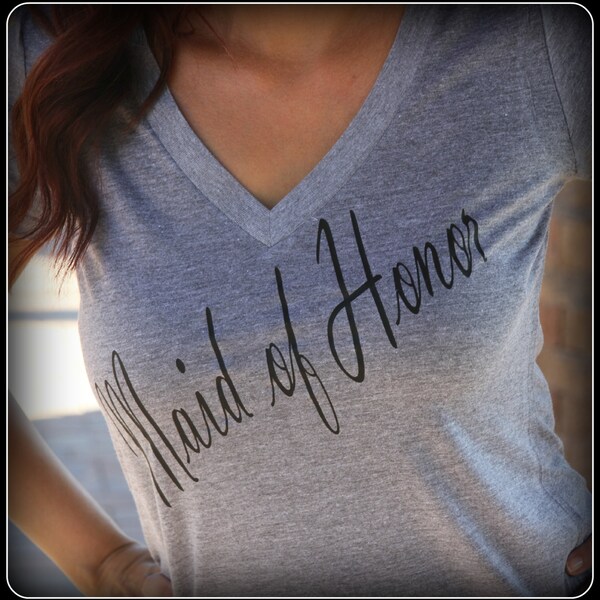 Maid of Honor shirt, Bridal Shirt, Bridal Shower Gift, Wedding, Bachelorette