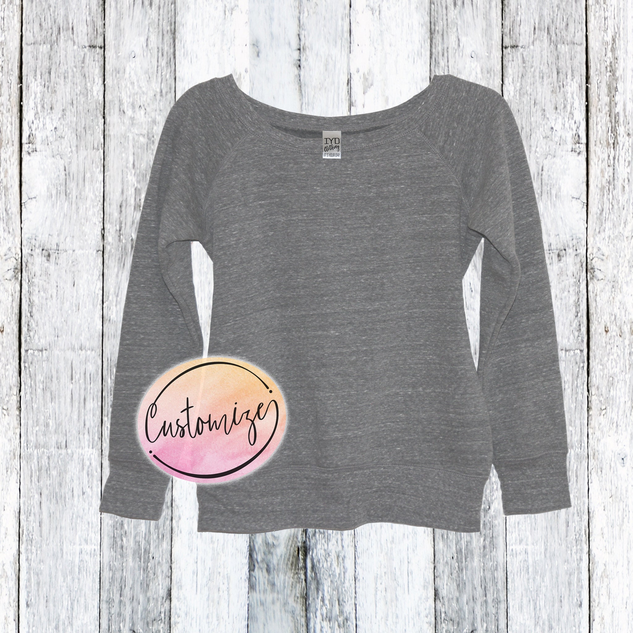 Custom Order Women s Wide Neck Sweater Sweatshirt