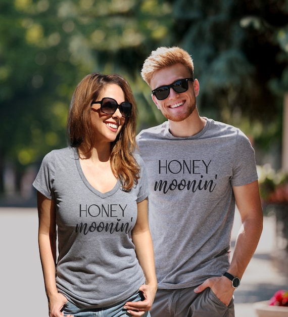 Honey Moonin Honeymoon Shirt For Couples Honey Moonin Honeymoon Shirt For Couples