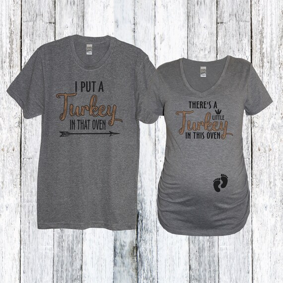There Are Two Little Turkeys In This Oven Thanksgiving Shirt There Are Two Little Turkeys In This Oven Thanksgiving Shirt