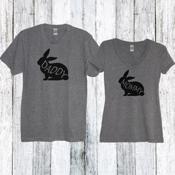 Daddy Bunny Easter Shirt Pregnant Mom Matching Couple Shirts Daddy Bunny Easter Shirt Pregnant Mom Matching Couple Shirts