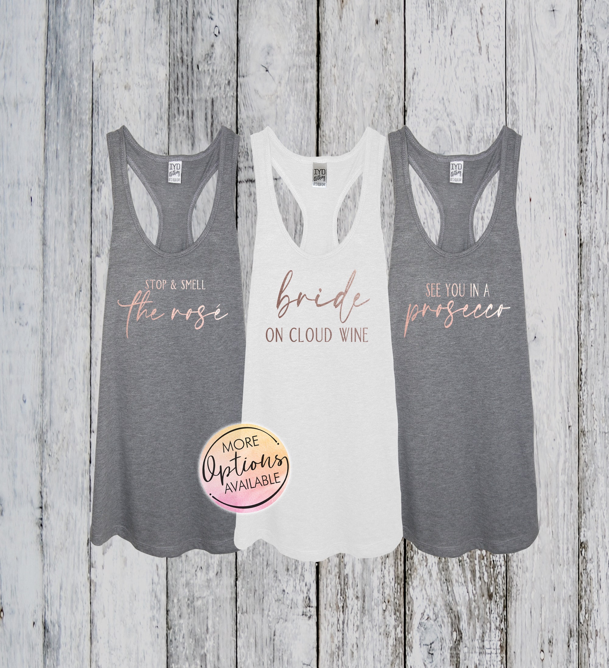 Wine Bachelorette Party Tank Shirts, Wine Tasting Bridal Party Tanks,…