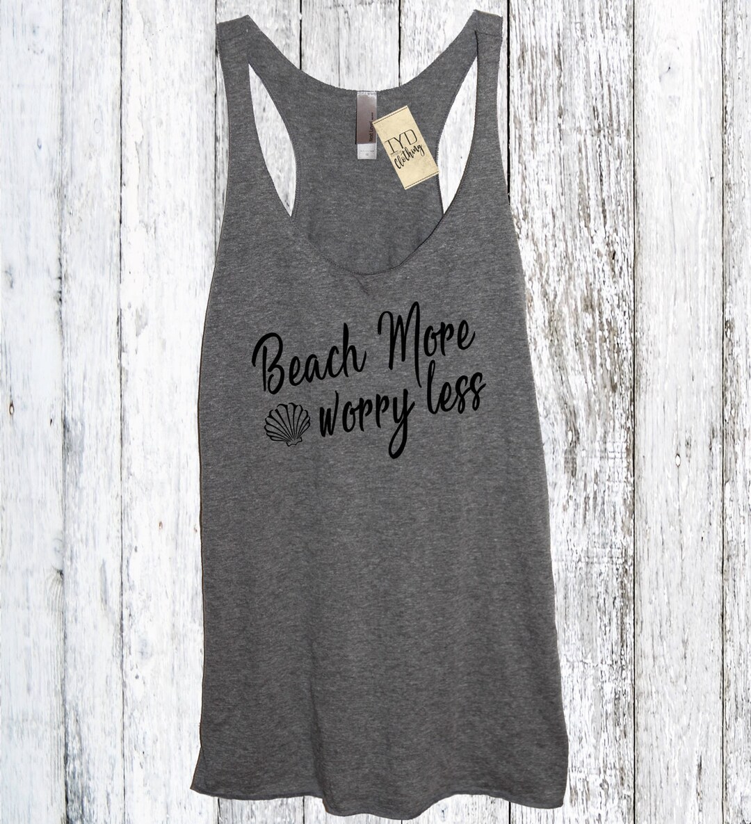 Beach More Worry Less Tank Top, Aloha Beaches, Womens Beach Tank Top ...