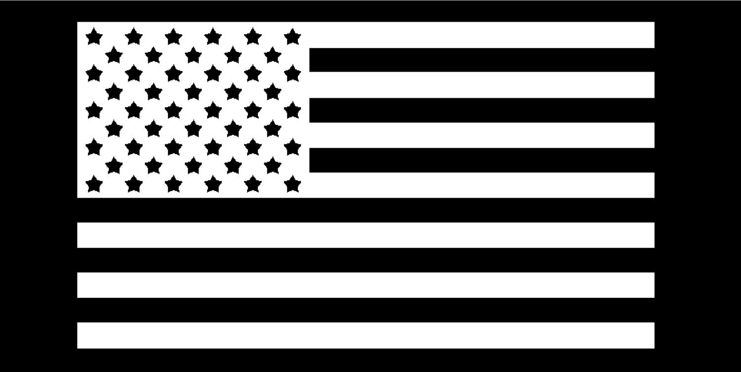 Smaller SIze White Only American Flag vinyl sticker decal for | Etsy