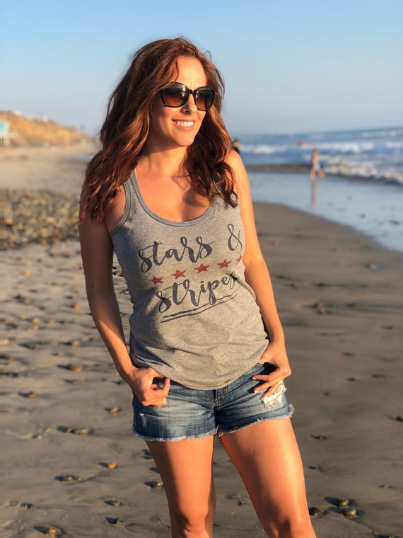 Stars and Stripes Tank Top Women, Fourth of July Tank Top, Patriotic Racerback Tank, 4th of July Tank Women, America Tank, USA Tank Top