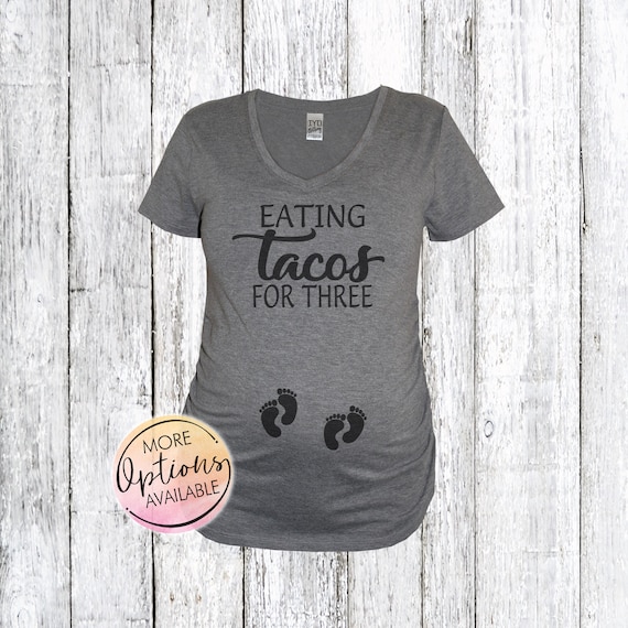 Pregnancy Announcement Shirt Eating Tacos For Two Pregnant Pregnancy Announcement Shirt Eating Tacos For Two Pregnant