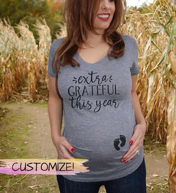 Extra Thankful This Year Love Funny Turkey Pregnancy T Shirt Extra Thankful This Year Love Funny Turkey Pregnancy T Shirt