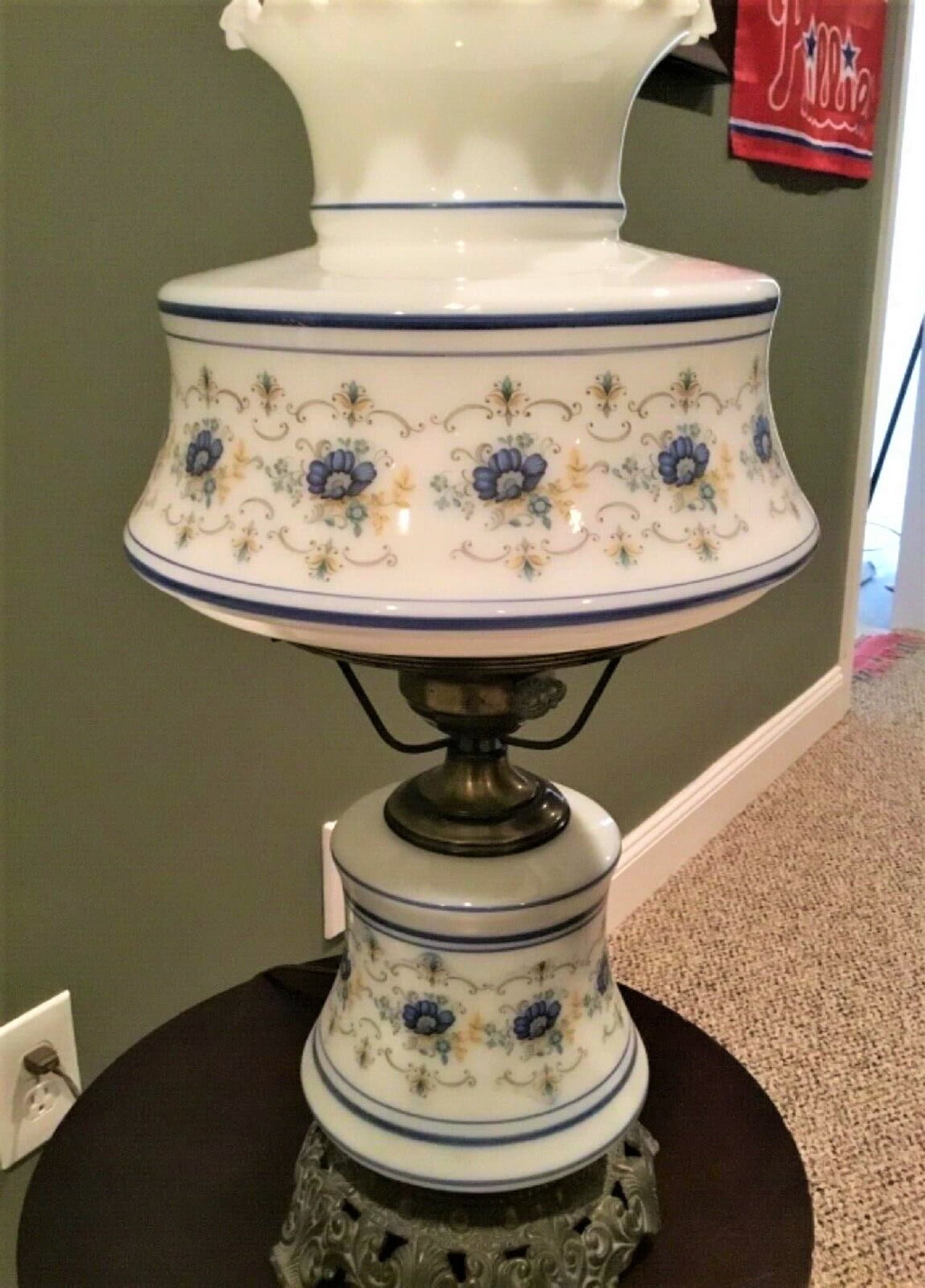 QUOIZEL 1973 Abigail Adams Collection Blue Floral Etsy