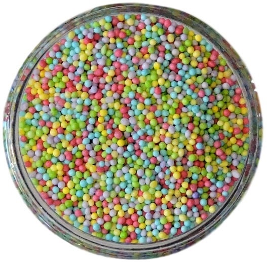 Fake Candy Balls Sprinkles Rainbow Foam 2mm 4mm Tiny Marbles 1