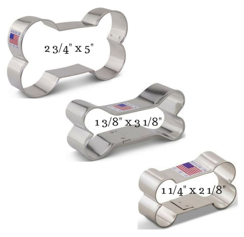 Dog Bone Cookie Cutter Set Bake up Some Treats for Your Etsy