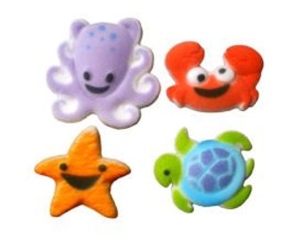 Déc ons assorties de sucre comestible Sea Buddies